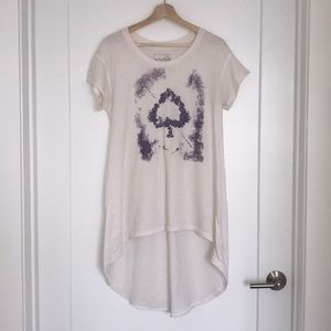 Free People WE THE FREE Hi Lo Short Sleeve Tee S
